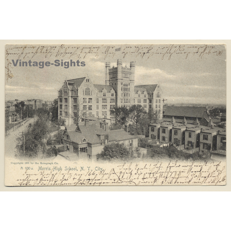 New York City / USA: Morris High School (Vintage PC 1905)