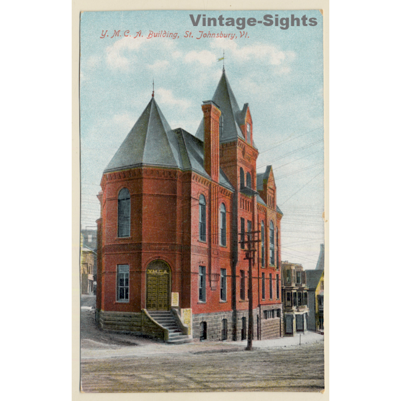 Saint Johnsbury / USA: Y.M.C.A. Building (Vintage PC ~1900s/1910s)