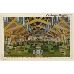 Williams, AZ / USA: Grand Canyon Hotel - Lounge (Vintage PC ~1910s)