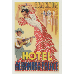 Hotel Alhambra Palace - Granada / Spain (Luggage Label)