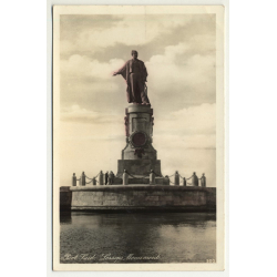 Lehnert & Landrock: Port Said - Lesseps Monument (Vintage RPPC 1920s/1930s)