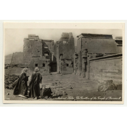 Lehnert & Landrock: Thebes - Medinet Habu - Temple Ramses III. (Vintage RPPC 1920s/1930s)