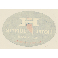 Praia Da Rocha / Portugal: Hotel Jupiter (Vintage Luggage Label)
