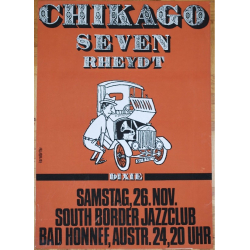Chikago Seven Rheydt (Dixie) At South Border Jazz Club (Vintage Screen Printed Poster)