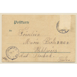 Stockach / Germany: Kriegerdenkmal - Neues Schulgebäude (Vintage PC Litho 1900s)