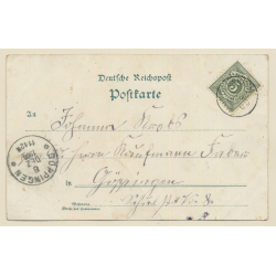 Freiburg i.Br.: Stadtgarten / Freiburger Früchten Kaffee (Vintage PC 1900)