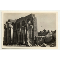 Lehnert & Landrock: Thebes - Part Of The Rameseum (Vintage RPPC 1920s/1930s)