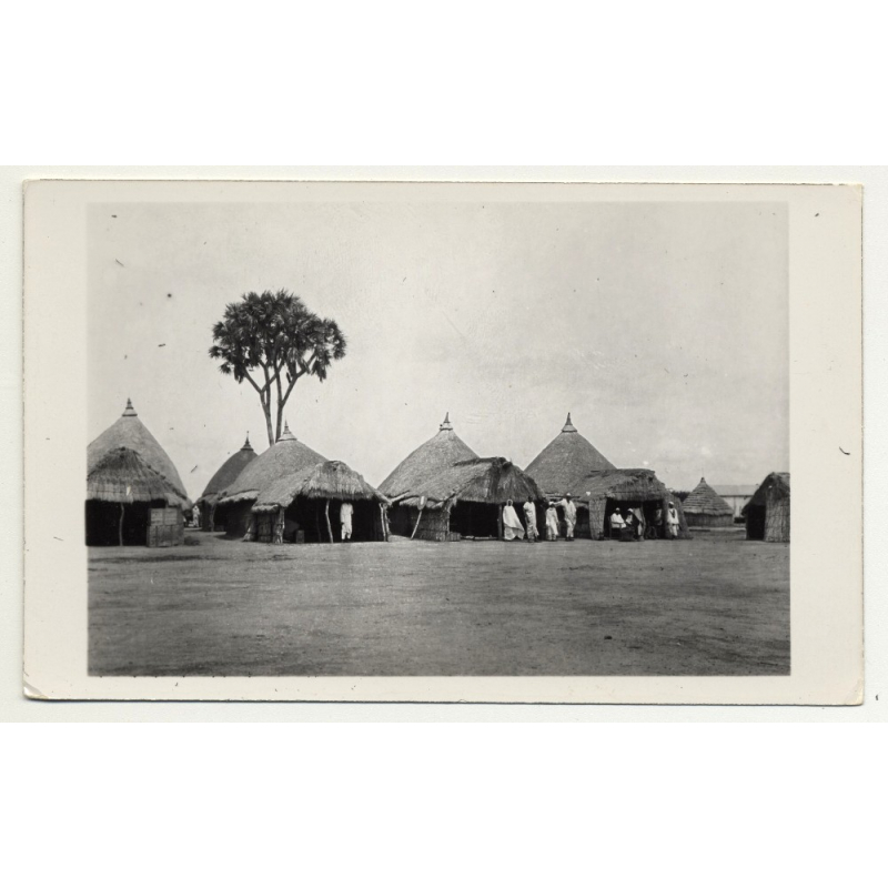 Lehnert & Landrock: Bedouin Village - Egypt (Vintage RPPC ~1920s/1930s)