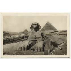 Lehnert & Landrock: Cairo - The Excavated Sphinx (Vintage RPPC 1933)