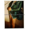 Nude Woman In Transparent Fetish Raincoat / Shower (Vintage Photo Germany ~1980s)