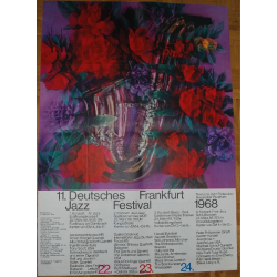 11. Deutsches Frankfurt Jazz Festival 1968: Mangelsdorff / Brandenburg / Goykovich...(Vintage Poster)