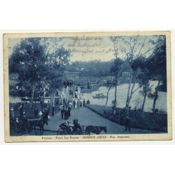 Buenos Aires / Argentina: Palermo - Paseo Los Rosales (Vintage Postcard 1928)