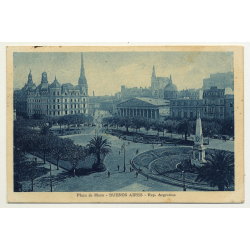 Buenos Aires / Argentina: Plaza De Mayo (Vintage Postcard 1916)