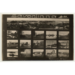Savonlinna / Finland: Valokuvaamo 'Olavi' (Vintage RPPC B/W)