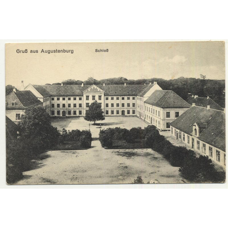 6440 Augustenborg / Denmark: Castle (Vintage Postcard B/W) 6440 Augustenborg / Denmark: Castle (Vintage Postcard B/W)