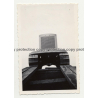 Gabenge - Bolobo / Congo: Tracked Construction Vehicle *4 / Radiator (Vintage Photo B/W 1946)