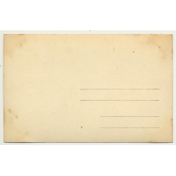 Africa: Young Congolese People Swim In River (Vintage RPPC B/W 1930s/1940s)