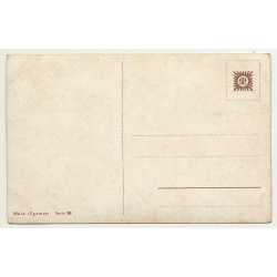 Portrait Of 2 Dogs (Vintage Artist Postcard: Egemes Serie 90)