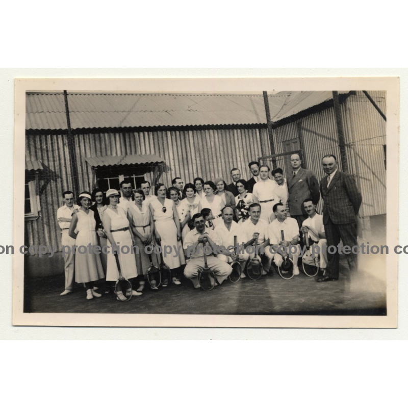 Elisabethville / Congo: Tennis Players Of B.C.K. *1 (Vintage Photo B/W 1934)