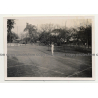 Elisabethville / Congo: Tennis Player At Serve B.C.K. (Vintage Photo B/W 1934)