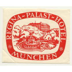 Regina Palast Hotel - München / Germany (Vintage Luggage Label)