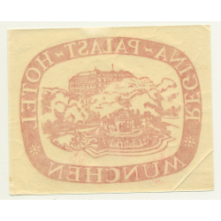 Regina Palast Hotel - München / Germany (Vintage Luggage Label)