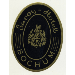 Hotel Columbus - Hamburg 36 / Germany (Vintage Luggage Label)