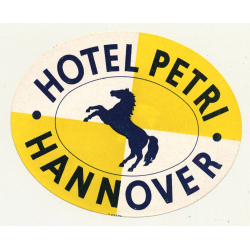 Hotel Petri - Hannover / Germany (Vintage Luggage Label)