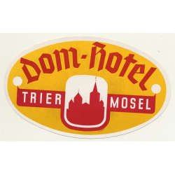 Dom-Hotel - Trier, Mosel / Germany (Vintage Luggage Label)