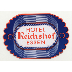 Hotel Reichshof - Essen / Germany (Vintage Luggage Label)
