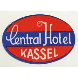 Central Hotel - Kassel / Germany (Vintage Luggage Label)