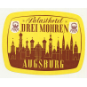 Palasthotel Drei Mohren - Augsburg / Germany (Vintage Luggage Label)
