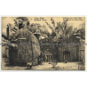 Congo Belge 13: Habitations Sur Le Haut Congo (Vintage Postal Stationery 1918)