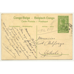 Congo Belge 41: Pirogues Sur L'Uele / Dugout (Vintage Postal Stationery 191?)