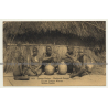 Congo Belge 101: Famille Indigène Wahutu (Vintage Postal Stationery 1916)