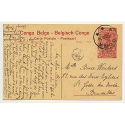 Congo Belge 101: Famille Indigène Wahutu (Vintage Postal Stationery 1916)