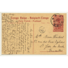 Congo Belge 101: Famille Indigène Wahutu (Vintage Postal Stationery 1916)