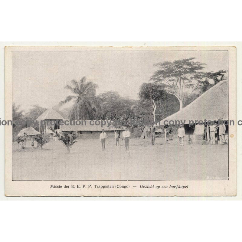 Congo / Africa: Missie Der E. E. P. P. Trappisten *2 (Vintage Postcard B/W)