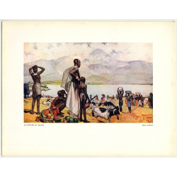 Fernand Allard L'Olivier: Le Safari Du Blanc (Vintage Art Print 32 x 25.5 CM ~ 1930s)