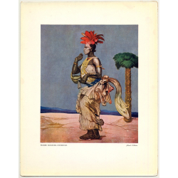 Fernand Allard L'Olivier: Femme Sorcière. Usumbura (Vintage Art Print 32 x 25.5 CM ~ 1930s)