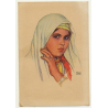 Erwin Hubert: Young Moroccan Woman / Oficina De Turismo Tetuan (Vintage Artist Postcard)