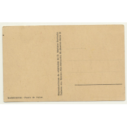 Mariano Bertuchi: Marruecos - Puesto De Frutas (Vintage Artist Postcard)