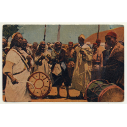 Mariano Bertuchi: Marruecos - Guenauas / Gnawa (Vintage Artist Postcard)