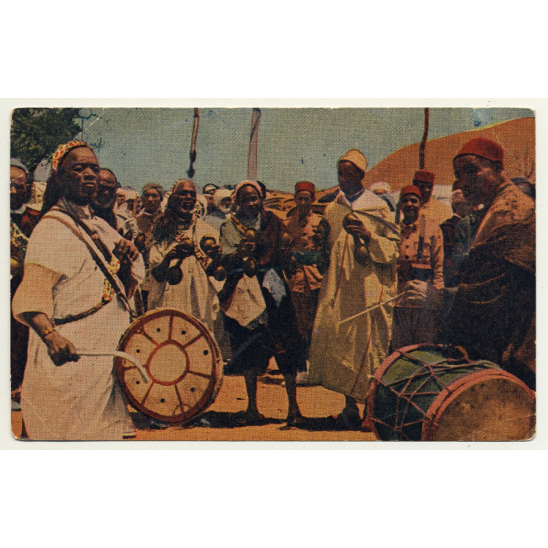 Mariano Bertuchi: Marruecos - Guenauas / Gnawa (Vintage Artist Postcard) Mariano Bertuchi: Marruecos - Guenauas / Gnawa (Vintage Artist Postcard)