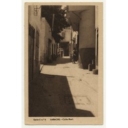 Larache / Morocco: Calle Real / Street View (Vintage Postcard)