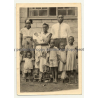 Congolese Family Sends Greets To Colonial Master (Vintage Photo B/W 1960)