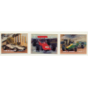 3D Stamps / Umm-Al-Qiwain: 3 Racing Cars / Formula 1 (Vintage Stamps 1972)