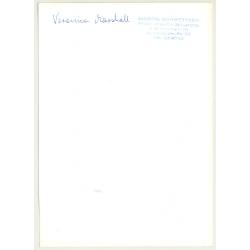 Slim Model In Great Printed 2 Piece Suit / Flares (Vintage Photo Master 1970s Fashion)