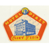 Hotel Piast - Cesky Tesin / Czech Republic (Vintage Luggage Label)