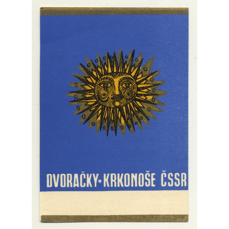 Dvoracky - Krkonose CSSR / Czech Republic (Vintage Luggage Label)